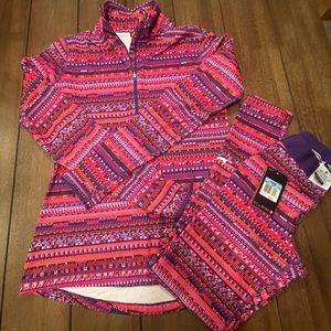 Nike womens workout shirt and pants l